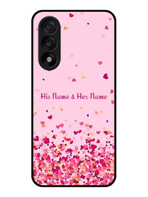 Custom OnePlus Nord 5 5G Custom Glass Phone Case - Floating Hearts Design