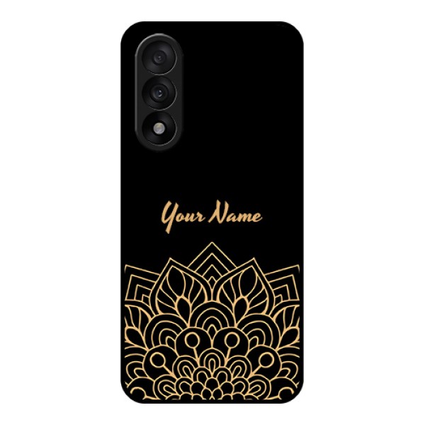 OnePlus Nord 5 5G Custom Glass Phone Case - Golden Mandala Design