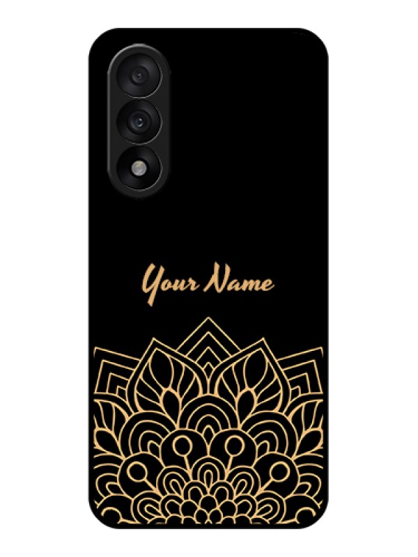 Custom OnePlus Nord 5 5G Custom Glass Phone Case - Golden Mandala Design