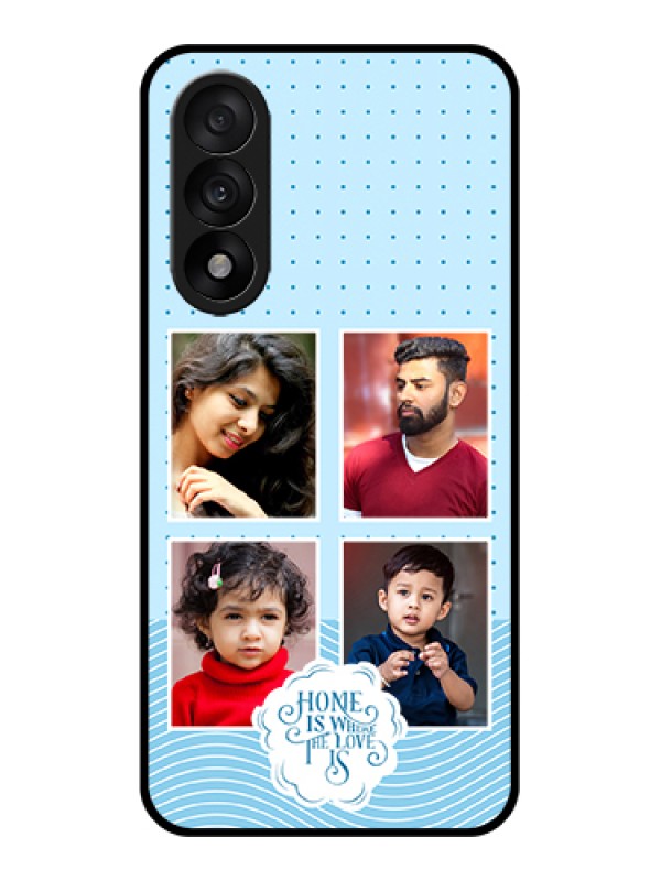 Custom OnePlus Nord 5 5G Custom Glass Phone Case - Cute Love Quote With 4 Pic Upload Design