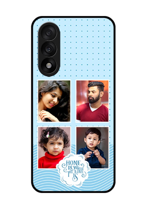 OnePlus Nord 5 5G Custom Glass Phone Case - Cute Love Quote With 4 Pic Upload Design