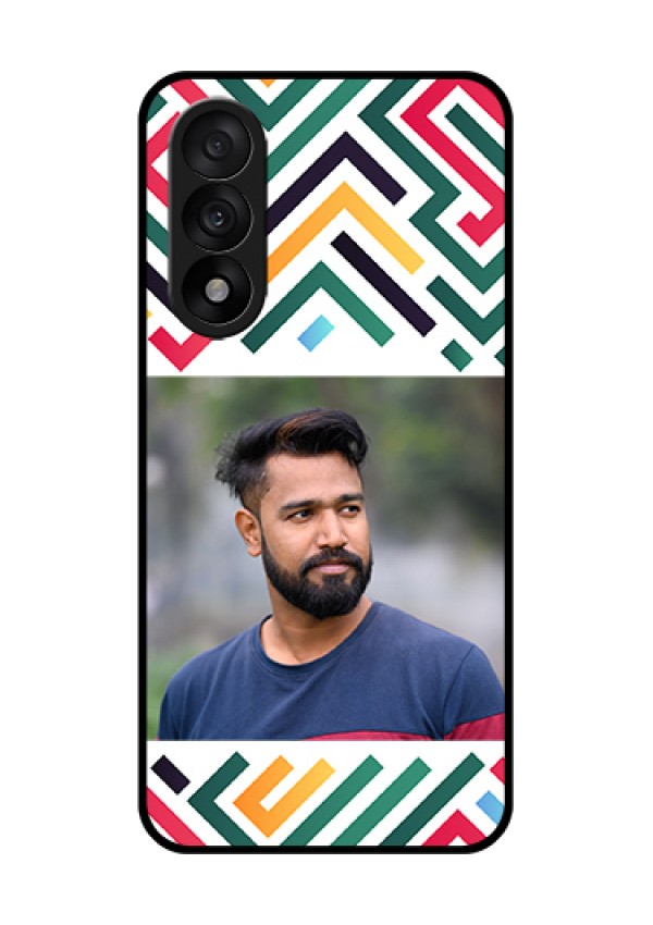 OnePlus Nord 5 5G Custom Glass Phone Case - Colorful Maze Pattern Design