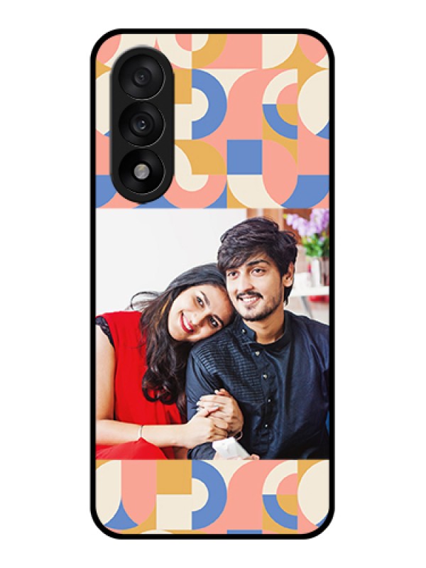 Custom OnePlus Nord 5 5G Custom Glass Phone Case - Semi - Circle Maze Pattern Design