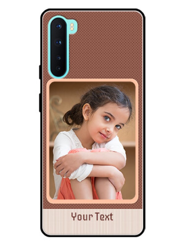 Custom Oneplus Nord 5G Custom Glass Phone Case  - Simple Pic Upload Design