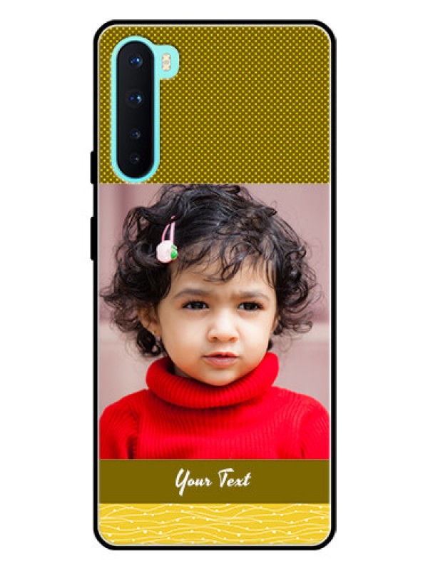 Custom Oneplus Nord 5G Custom Glass Phone Case  - Simple Green Color Design