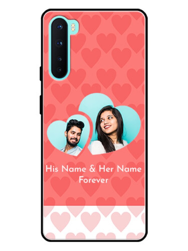 Custom Oneplus Nord 5G Personalized Glass Phone Case  - Couple Pic Upload Design
