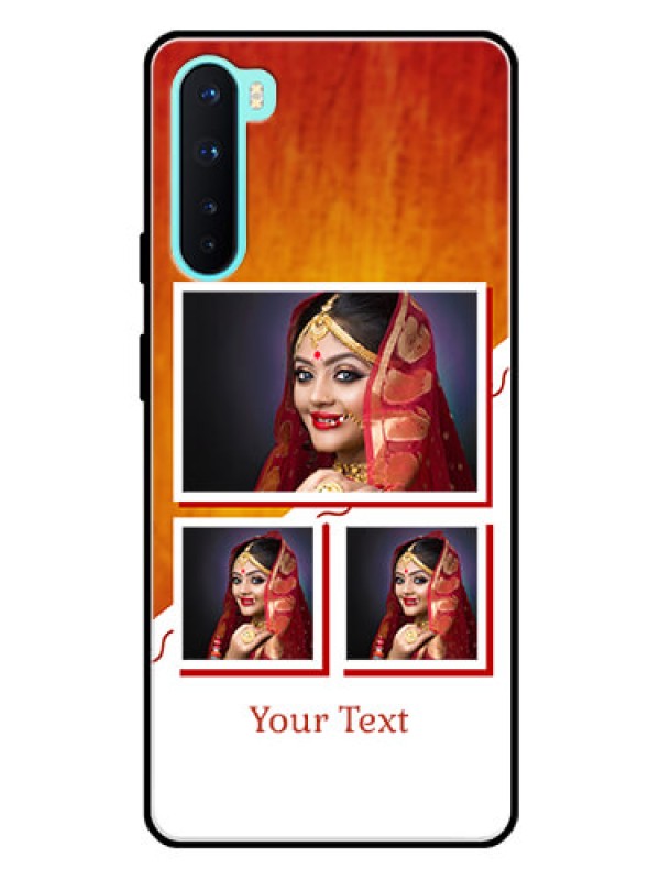 Custom Oneplus Nord 5G Custom Glass Phone Case  - Wedding Memories Design  