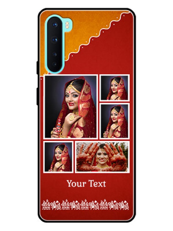 Custom Oneplus Nord 5G Personalized Glass Phone Case  - Wedding Pic Upload Design