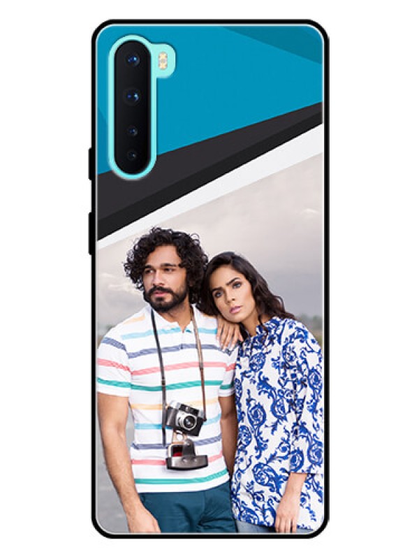 Custom Oneplus Nord 5G Photo Printing on Glass Case  - Simple Pattern Photo Upload Design