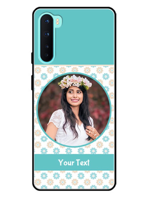 Custom Oneplus Nord 5G Custom Glass Mobile Case  - Beautiful Flowers Design