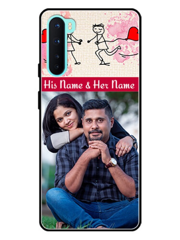 Custom Oneplus Nord 5G Photo Printing on Glass Case  - You and Me Case Design