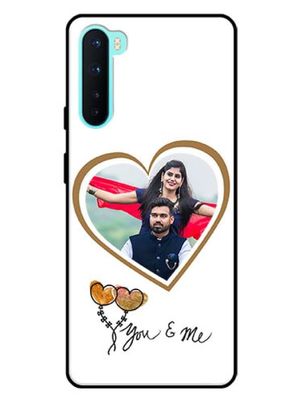 Custom Oneplus Nord 5G Custom Glass Mobile Case  - You & Me Design