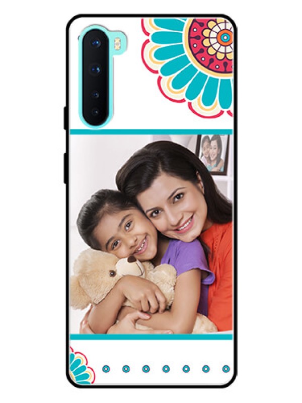 Custom Oneplus Nord 5G Custom Glass Phone Case  - Flower Design