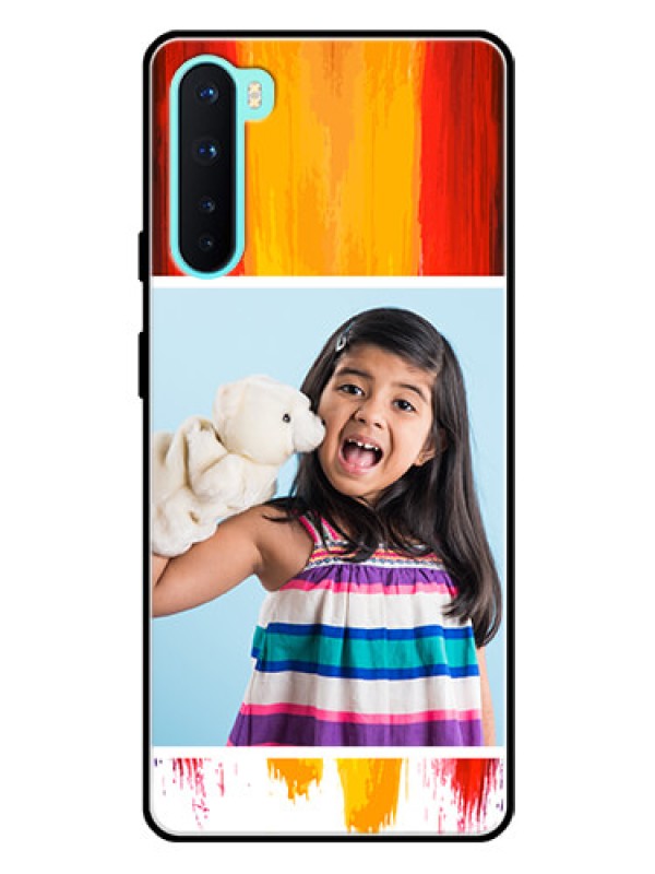Custom Oneplus Nord 5G Personalized Glass Phone Case  - Multi Color Design