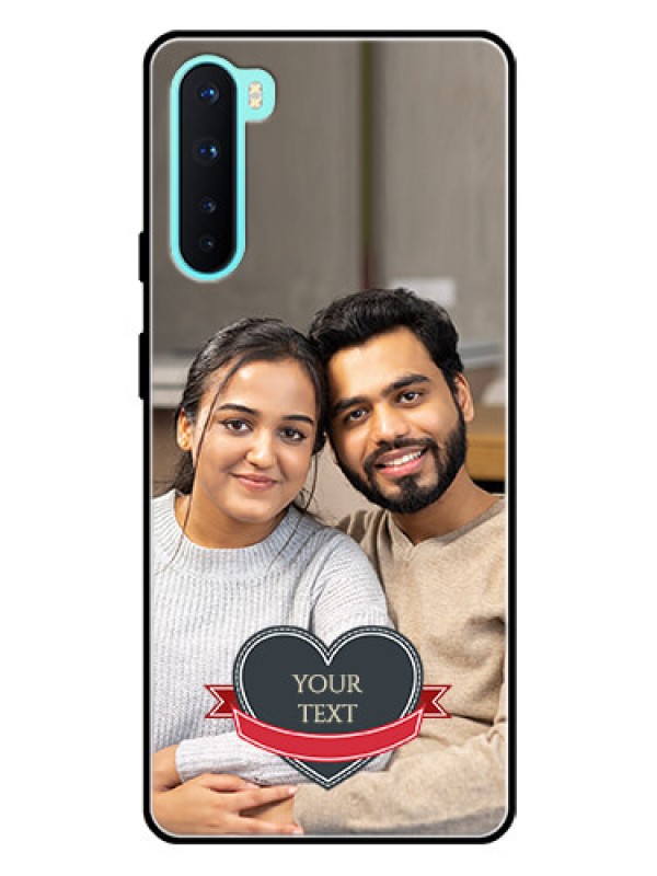 Custom Oneplus Nord 5G Custom Glass Phone Case  - Just Married Couple Design