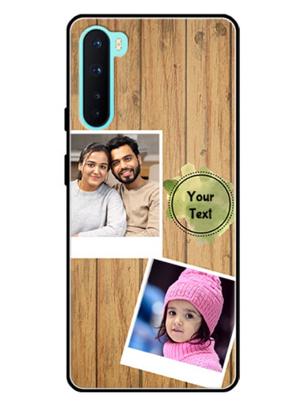 Custom Oneplus Nord 5G Custom Glass Phone Case  - Wooden Texture Design