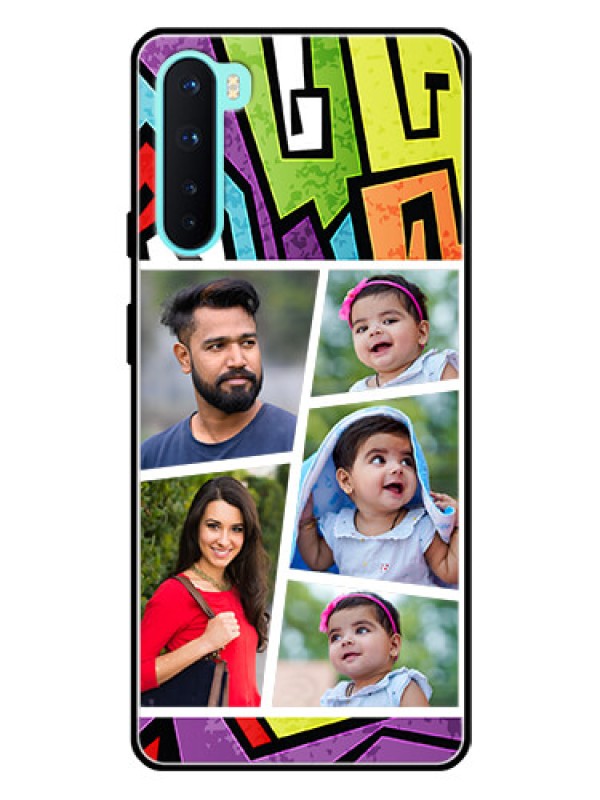 Custom Oneplus Nord 5G Custom Glass Phone Case  - Graffiti pattern Design