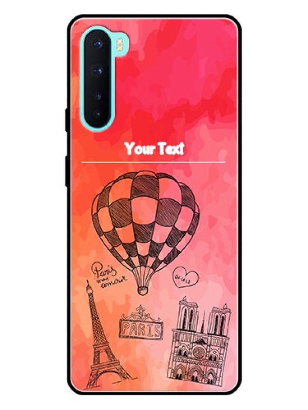 Custom Oneplus Nord 5G Custom Glass Phone Case  - Paris Theme Design