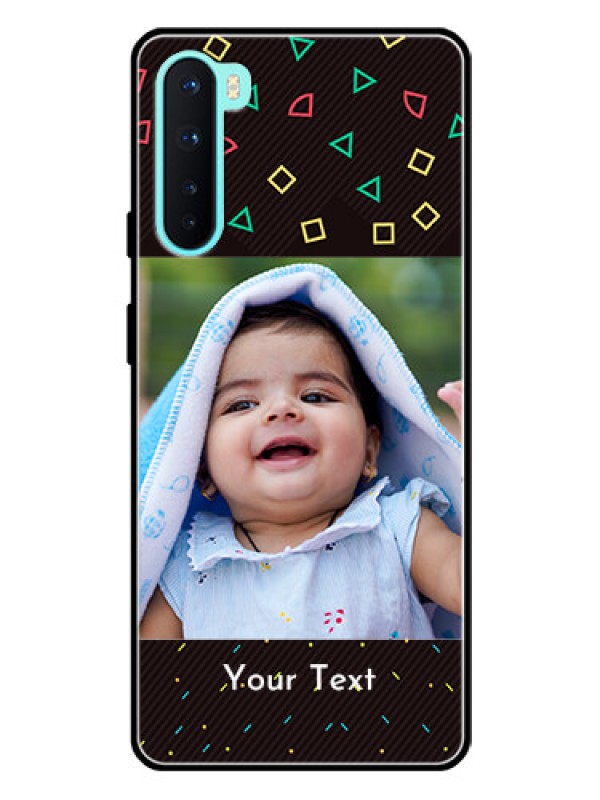 Custom Oneplus Nord 5G Custom Glass Phone Case  - with confetti birthday design