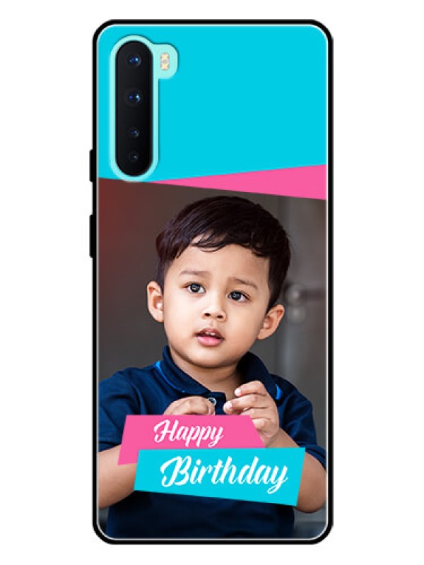 Custom Oneplus Nord 5G Personalized Glass Phone Case  - Image Holder with 2 Color Design