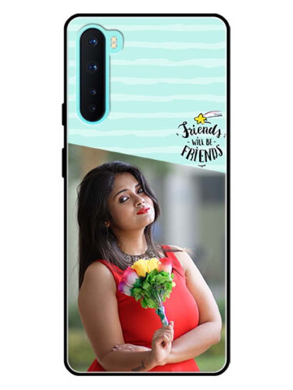 Custom Oneplus Nord 5G Custom Glass Phone Case  - Friends Picture Icon Design