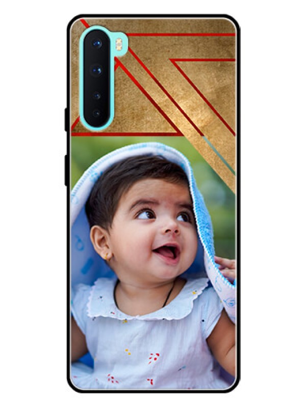 Custom Oneplus Nord 5G Personalized Glass Phone Case  - Gradient Abstract Texture Design