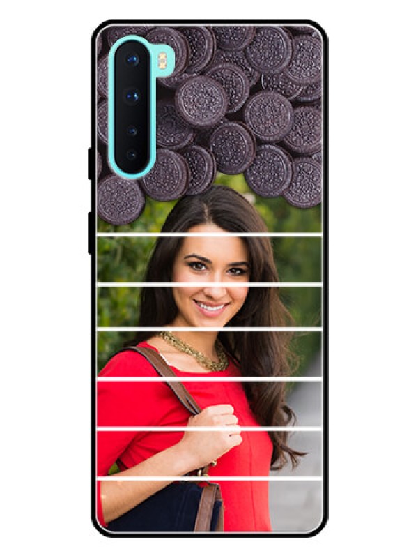 Custom Oneplus Nord 5G Custom Glass Phone Case  - with Oreo Biscuit Design