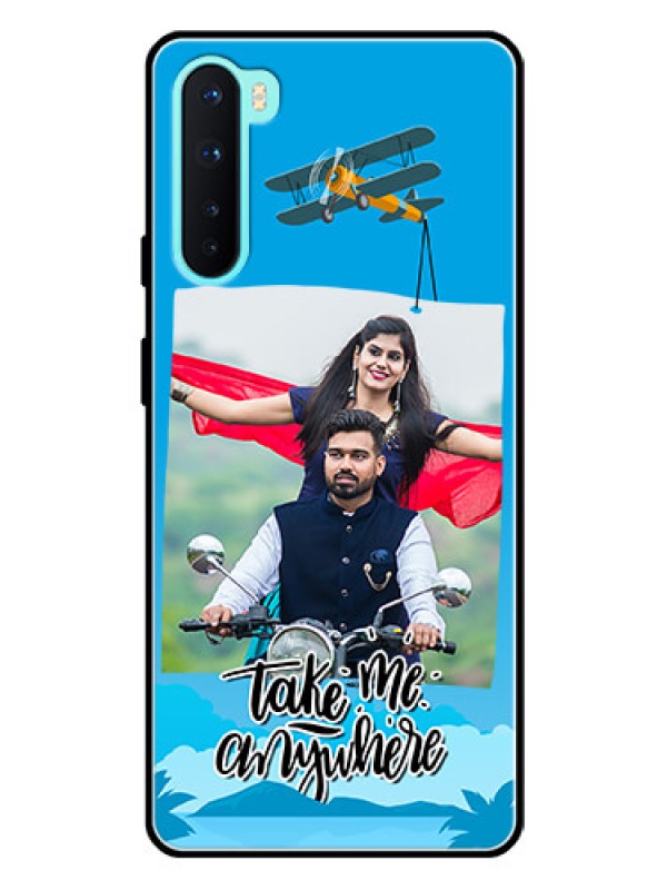 Custom Oneplus Nord 5G Custom Glass Mobile Case  - Traveller Design 