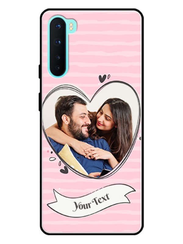 Custom Oneplus Nord 5G Custom Glass Phone Case  - Vintage Heart Design