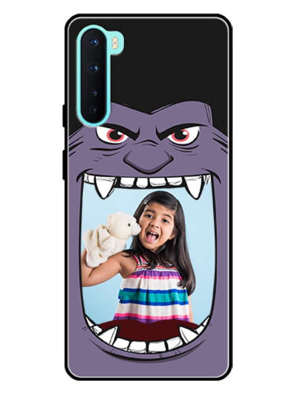 Custom Oneplus Nord 5G Custom Glass Phone Case  - Angry Monster Design