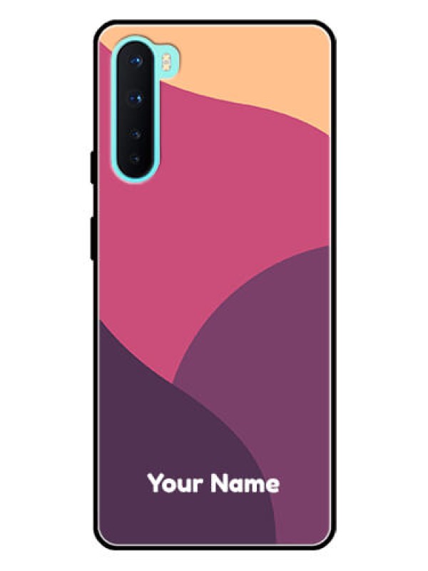 Custom OnePlus Nord 5G Custom Glass Phone Case - Mixed Multi-colour abstract art Design