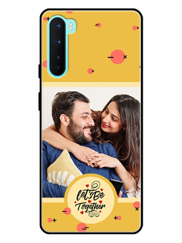 Custom OnePlus Nord 5G Photo Printing on Glass Case - Lets be Together Design