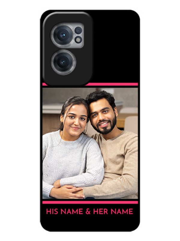 Custom OnePlus Nord CE 2 5G Custom Glass Mobile Case - with Add Text Design