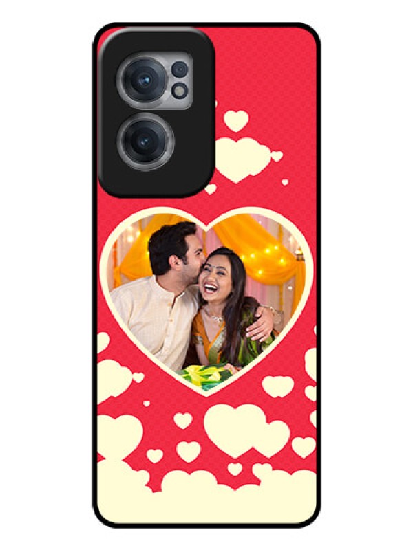 Custom OnePlus Nord CE 2 5G Custom Glass Mobile Case - Love Symbols Phone Cover Design