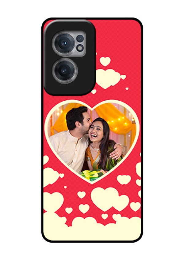OnePlus Nord CE 2 5G Custom Glass Mobile Case - Love Symbols Phone Cover Design