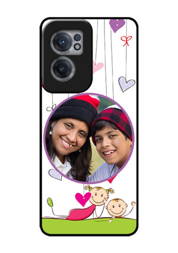 OnePlus Nord CE 2 5G Photo Printing on Glass Case - Cute Kids Phone Case Design
