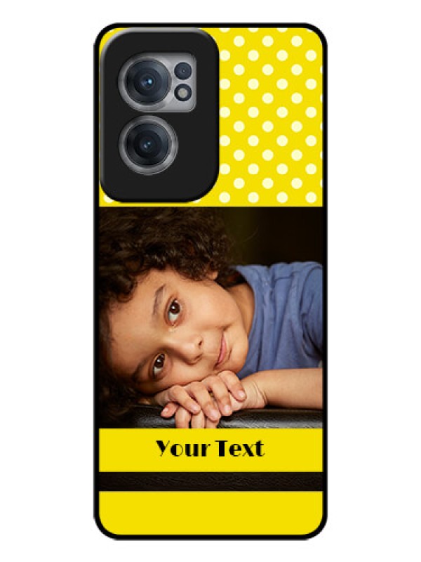 Custom OnePlus Nord CE 2 5G Custom Glass Phone Case - Bright Yellow Case Design