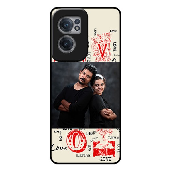OnePlus Nord CE 2 5G Photo Printing on Glass Case - Trendy Love Design Case OnePlus Nord CE 2 5G Photo Printing on Glass Case - Trendy Love Design Case