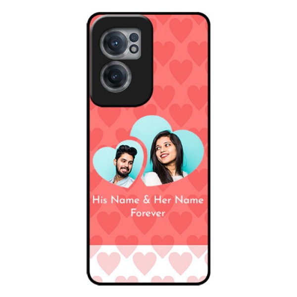 OnePlus Nord CE 2 5G Personalized Glass Phone Case - Couple Pic Upload Design OnePlus Nord CE 2 5G Personalized Glass Phone Case - Couple Pic Upload Design