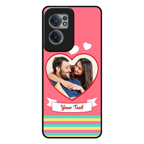 OnePlus Nord CE 2 5G Photo Printing on Glass Case - Love Doodle Design
