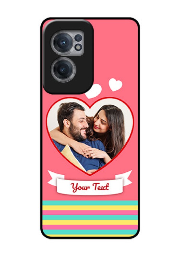 OnePlus Nord CE 2 5G Photo Printing on Glass Case - Love Doodle Design