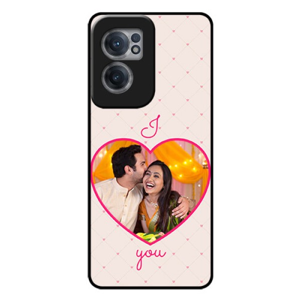 OnePlus Nord CE 2 5G Custom Glass Mobile Case - Heart Shape Design