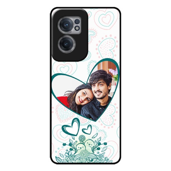 OnePlus Nord CE 2 5G Photo Printing on Glass Case - Premium Couple Design