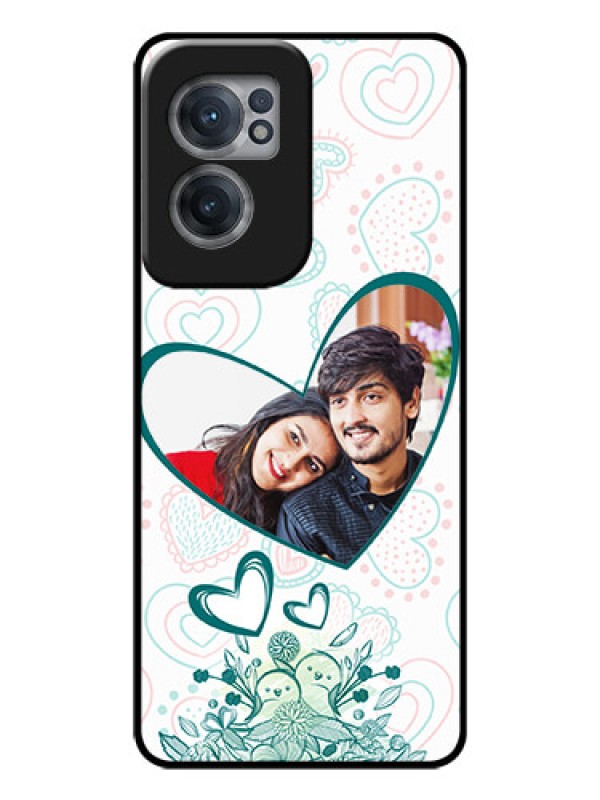 Custom OnePlus Nord CE 2 5G Photo Printing on Glass Case - Premium Couple Design
