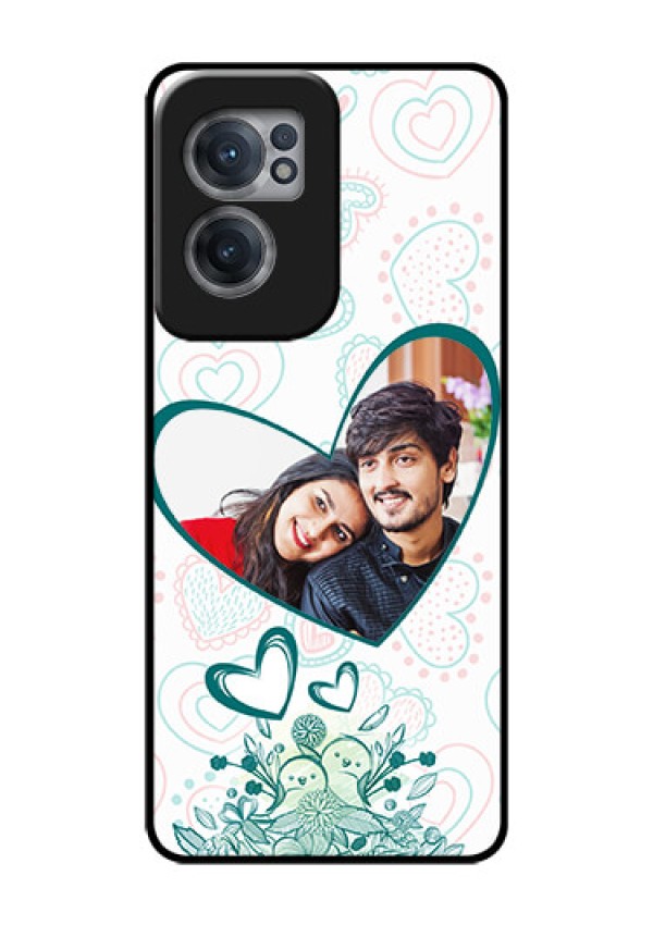 OnePlus Nord CE 2 5G Photo Printing on Glass Case - Premium Couple Design