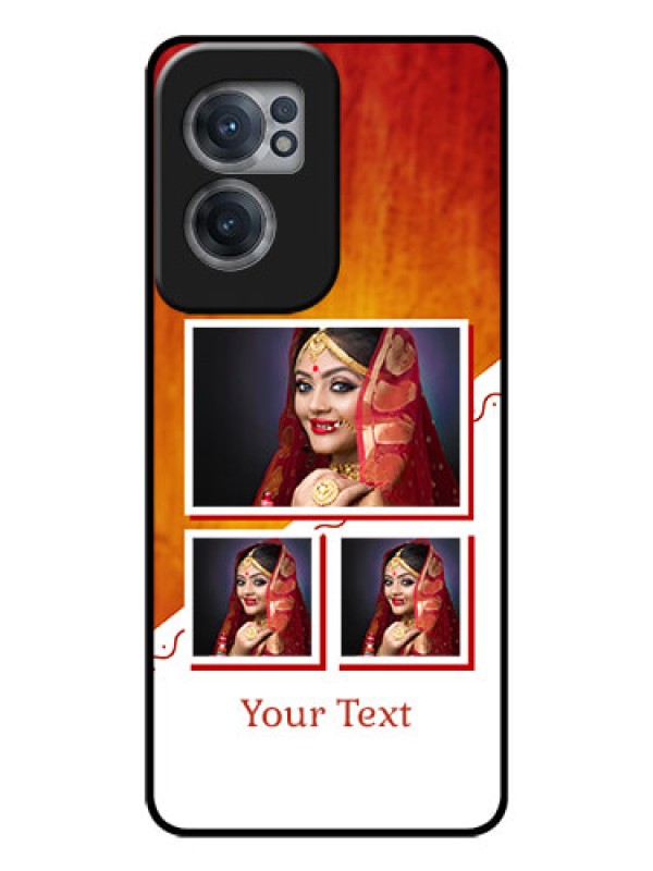 Custom OnePlus Nord CE 2 5G Custom Glass Phone Case - Wedding Memories Design