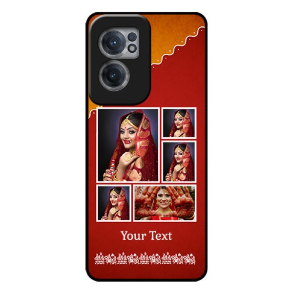 OnePlus Nord CE 2 5G Personalized Glass Phone Case - Wedding Pic Upload Design