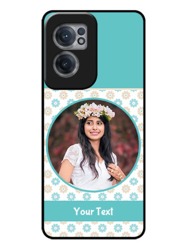 Custom OnePlus Nord CE 2 5G Custom Glass Mobile Case - Beautiful Flowers Design