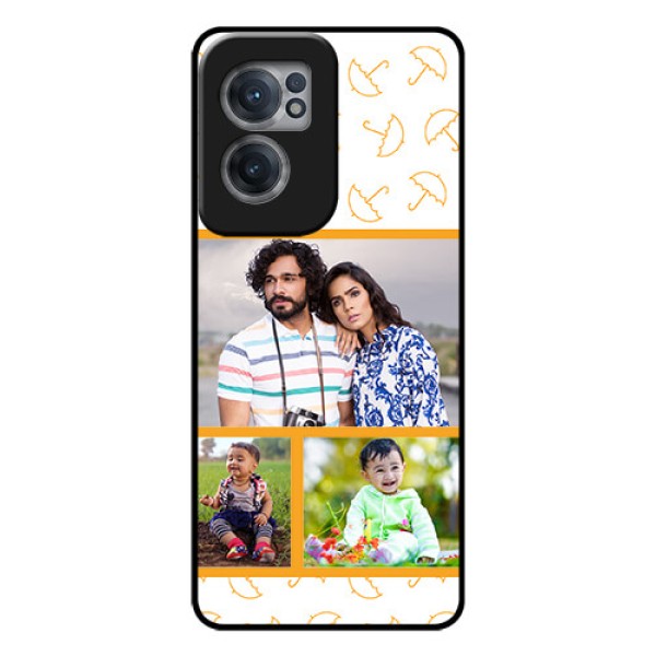 OnePlus Nord CE 2 5G Custom Glass Mobile Case - Yellow Pattern Design