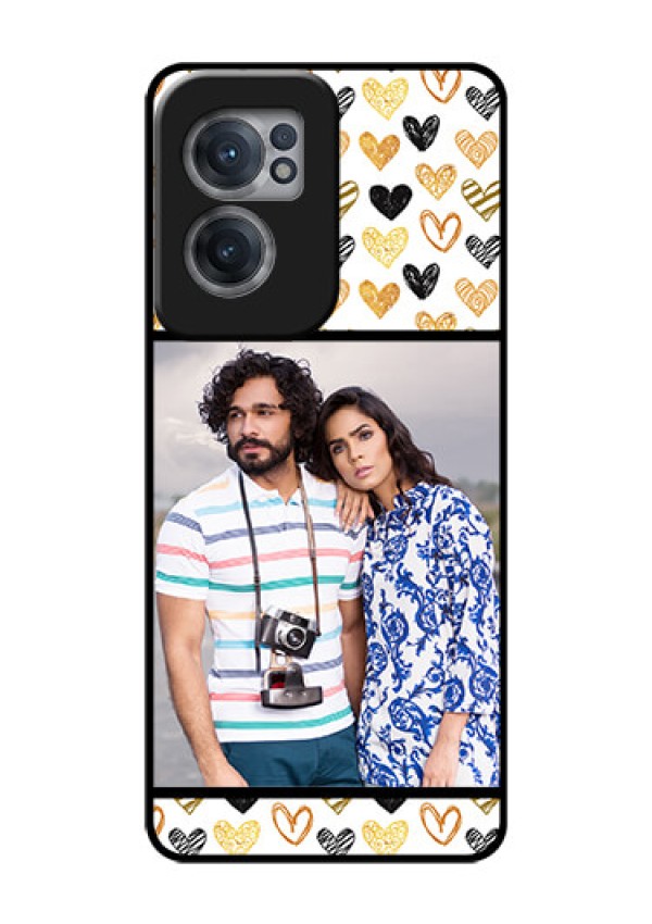 OnePlus Nord CE 2 5G Photo Printing on Glass Case - Love Symbol Design